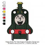 Happy Emily The Tank Engine Embroidery Design